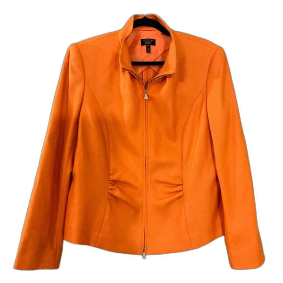 ESCADA Bristol Cashmere & Silk Blend Full Zip Blazer Jacket women’s 42/US sz/ 10 - Picture 1 of 12